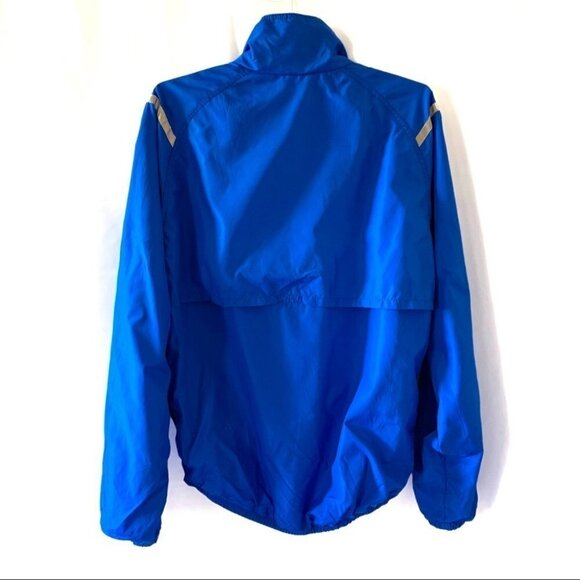 L.L BEAN WINDBREAKER BLUE JACKET VINTAGE COAT LIGHTWEIGHT UNISEX WOMEN  MEDIUM - Picture 3 of 8